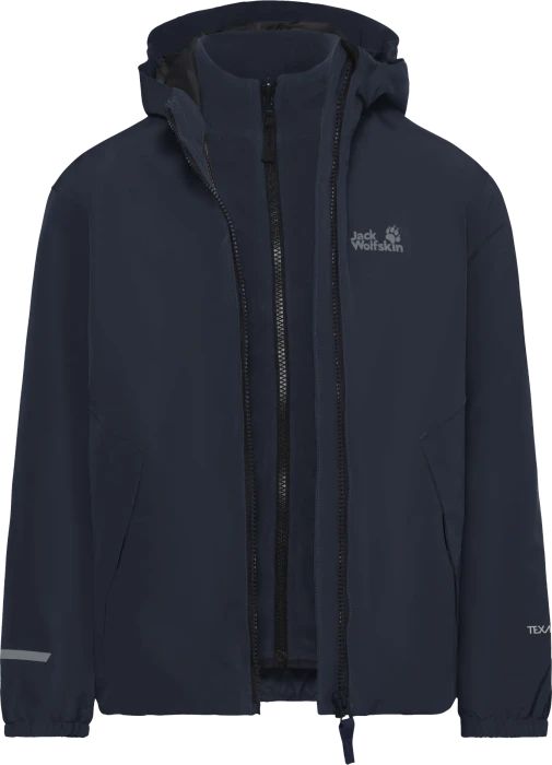 Jack Wolfskin Iceland 3in1 Funktionsjacke midnight sky (Junior)