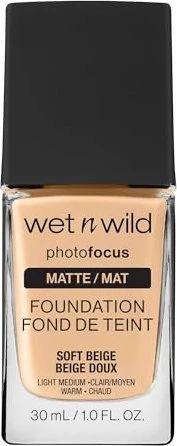 wet n wild Photo Focus Matte Foundation soft beige, 30ml
