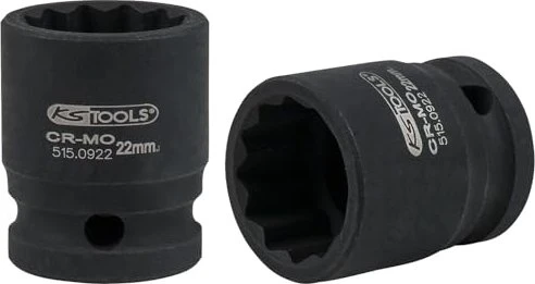 KS Tools Außenzwölfkant Steckschlüssel 1/2", 22x38mm