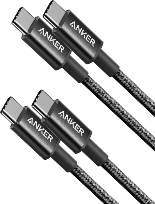 Anker USB-C Kabel, 60W, USB-C [Stecker] auf USB-C [Stecker], schwarz, 1m