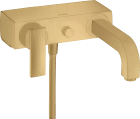 Hansgrohe Citterio Einhebel-Wannenmischer Aufputz mit Hebelgriff brushed goldoptik