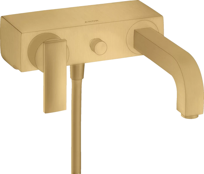 Hansgrohe Citterio Einhebel-Wannenmischer Aufputz mit Hebelgriff brushed goldoptik