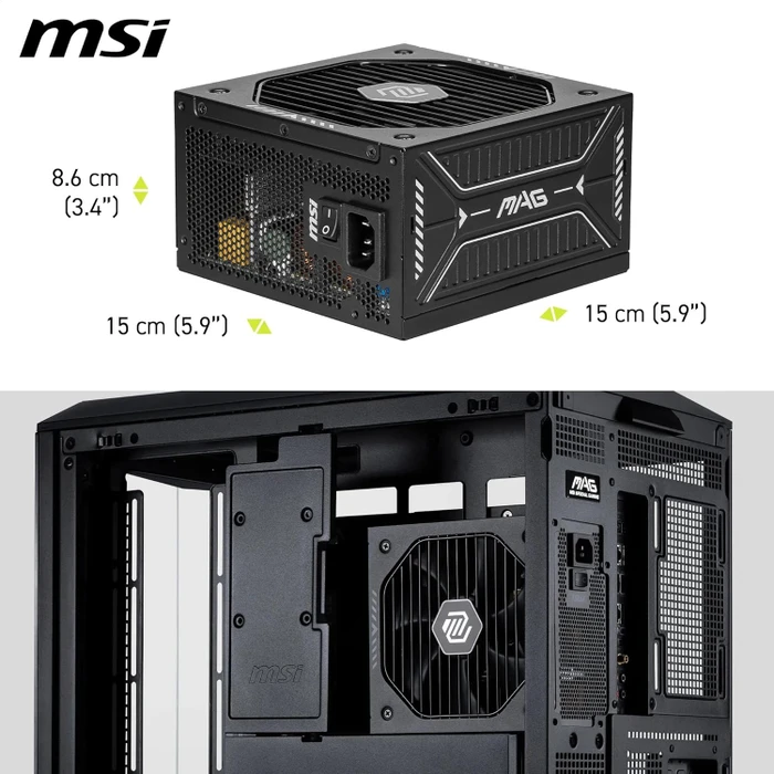 MSI MAG A650GLS PCIE5 650W, ATX 3.1