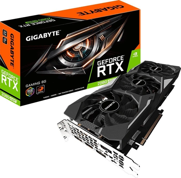 GIGABYTE GeForce RTX 2080 SUPER Gaming 8G (Rev. 1.0), 8GB GDDR6, HDMI, USB-C, 3x DP