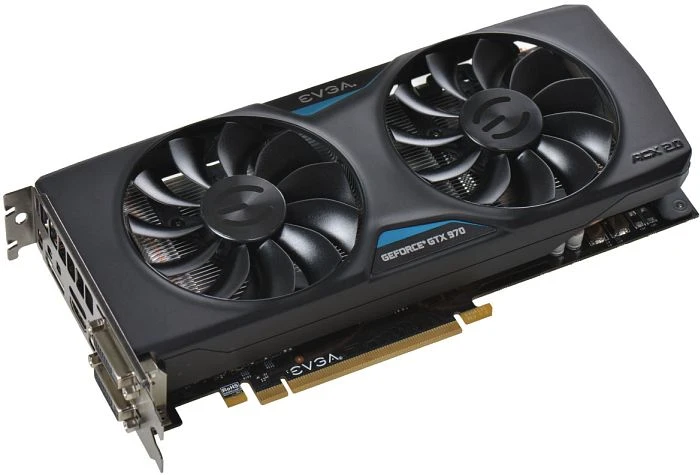 EVGA GeForce GTX 970 SuperClocked ACX 2.0, 4GB GDDR5, 2x DVI, HDMI, DP