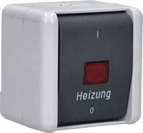 Jung WG 800 Heizungsschalter mit Kennzeichnung I/O 10AX 250V