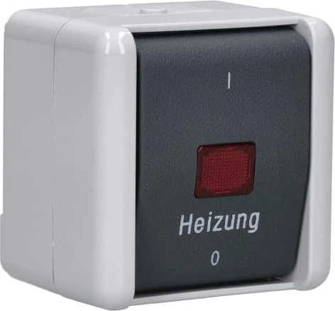 Jung WG 800 Heizungsschalter mit Kennzeichnung I/O 10AX 250V