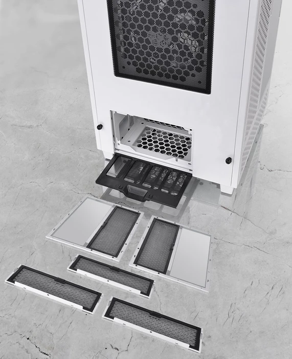 Thermaltake The Tower 100 Snow Edition, weiß, Glasfenster, Mini-ITX