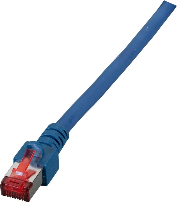 EFB Elektronik Patchkabel, Cat6, S/FTP, RJ-45/RJ-45, 0.15m, blau