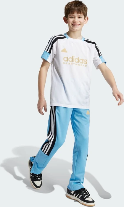 adidas Tiro Nations Pack T-Shirt kurzarm white/light blue/black/hazy beige (Junior)
