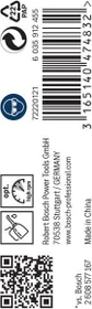 Bosch Professional HSS-G Spiralbohrer, 2.6x30x57mm, 10 Stück