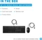 HP 225 Wired Mouse and Keyboard Combo, schwarz, USB, UK Vorschaubild