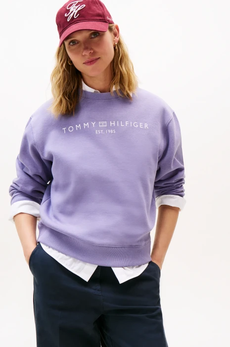 Tommy Hilfiger Rundhals mit Logo Sweatshirt (Damen)