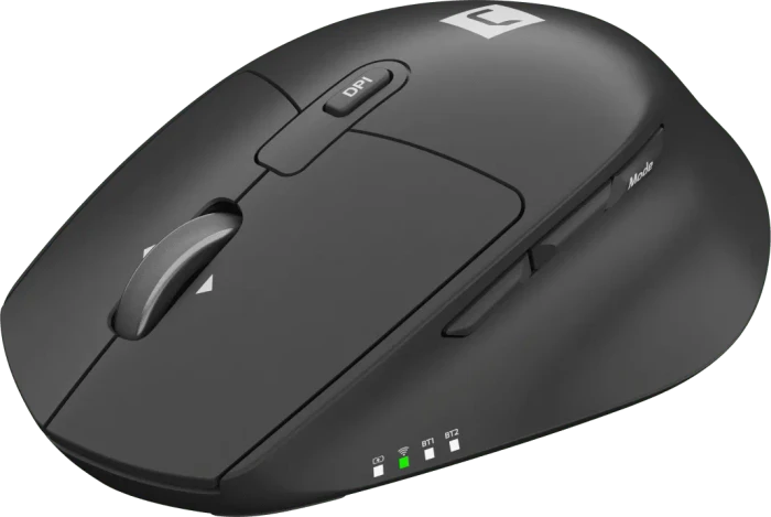 Natec Kite Silent Wireless Mouse schwarz, USB/Bluetooth