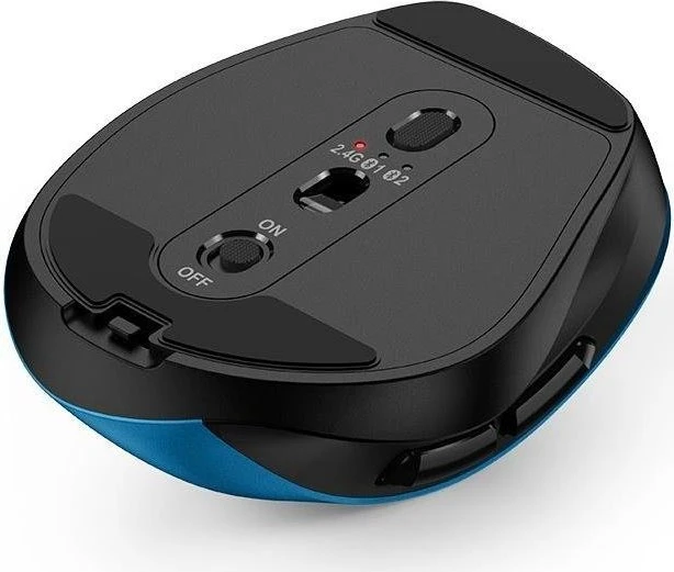 Genius Ergo 9000S Wireless Bluetooth Mini Ergo Silent Mouse Blue, USB/Bluetooth