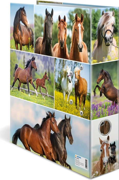 Herma Ordner 2-Ring mit Motiv, 70mm, A4, Animals Pferdewiese