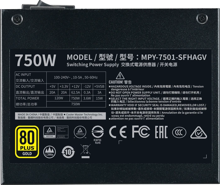 Cooler Master V-Series V750 SFX Gold 750W, SFX 3.42