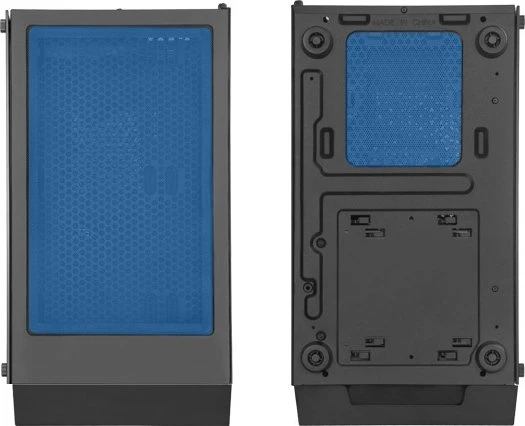 SilverStone Fara R1 Rainbow, schwarz, Glasfenster