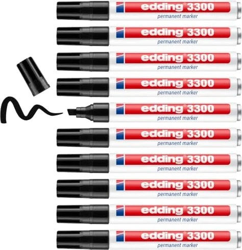 edding 3300 Permanentmarker schwarz, 10er-Pack