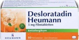 Heumann Desloratadin 5mg Filmtabletten, 50 Stück