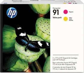 HP Tinte 91 Value Pack magenta/gelb
