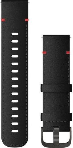 Garmin Schnellwechsel Ersatzarmband 22mm Leder black/slate