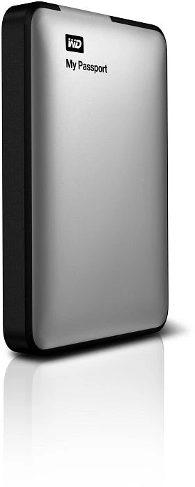 Western Digital WD My Passport silber 2TB, USB 3.0 Micro-B