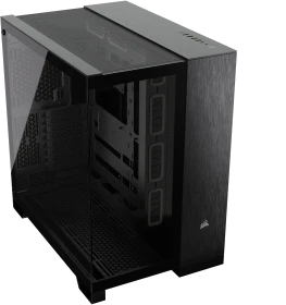 Corsair 6500X Black/Obsidian Aluminium, schwarz/silber, Glasfenster