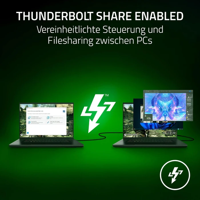 Razer Thunderbolt 5 Dock, schwarz, EU, Thunderbolt 5 [Buchse]