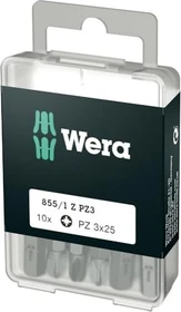Wera DIY 855/1 Z Pozidriv Bit 1/4", PZ3x25mm, 10 Stück