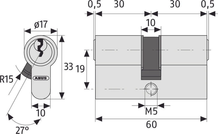 ABUS E30NP 30/30 verschiedenschließend