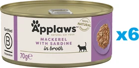 Applaws Makrele mit Sardinen, 420g (6x 70g)