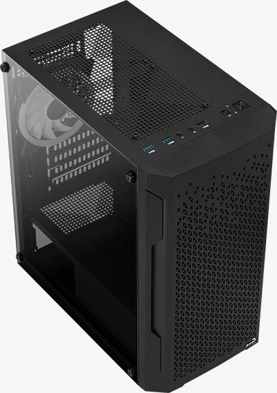 AeroCool Trinity Mini, Lüfter LED RGB, Glasfenster