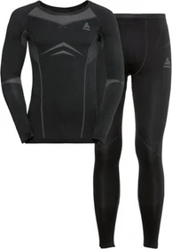 Odlo Fundamentals Performance Warm Set black/odlo graphite grey (Herren)