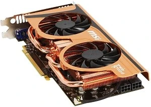MSI GeForce GTX 560 Ti, N560GTX-Ti Twin Frozr II Golden Edition, 1GB GDDR5, 2x DVI, Mini HDMI