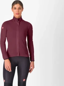 Castelli Alpha 150 Fahrradjacke deep bordeaux/brilliant pink (Damen)