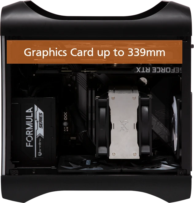 BitFenix Prodigy M 2022 ARGB, schwarz, Glasfenster