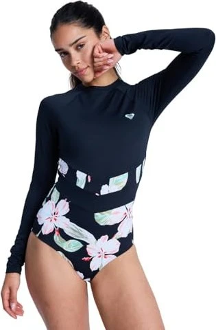 Roxy The Rider Zipped Badeanzug anthracite/spring charming (Damen)
