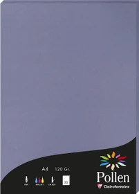 Clairefontaine Pollen Universalpapier vergissmeinnichtblau, A4, 120g/m², 50 Blatt