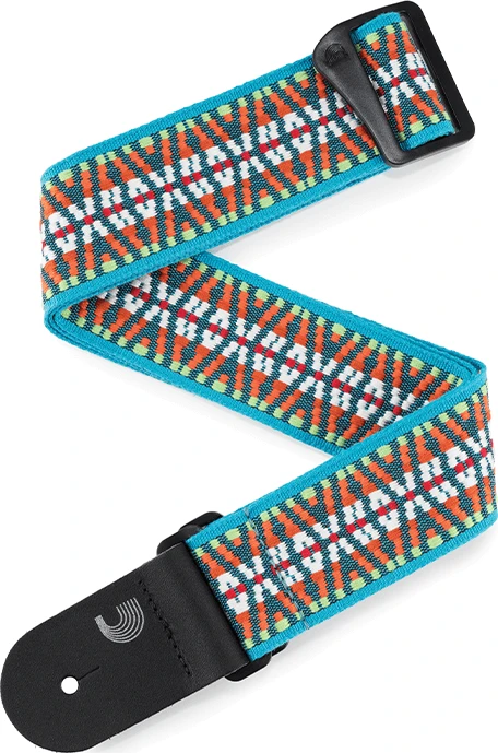 D'Addario Nylon Woven Guitar Strap Sunset Hootenanny