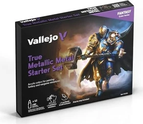 Vallejo True Metallic Metal Starter Set Farbset, 12-tlg.