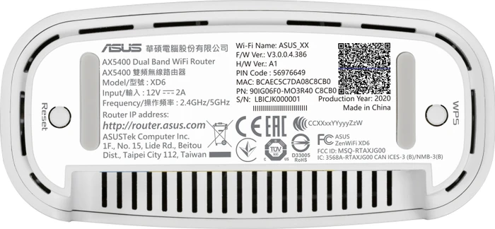 ASUS ZenWiFi XD6, Single, AX5400, weiß, 1er