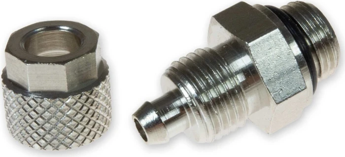 DRAK-Aquaristik Schlauchanschluss, 1/8", Messing, vernickelt, 4/6mm