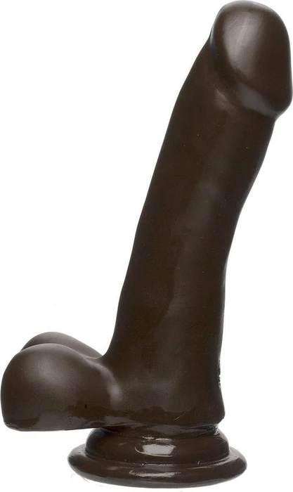 Doc Johnson The D Slim D Firmskyn 6" with Balls chocolate