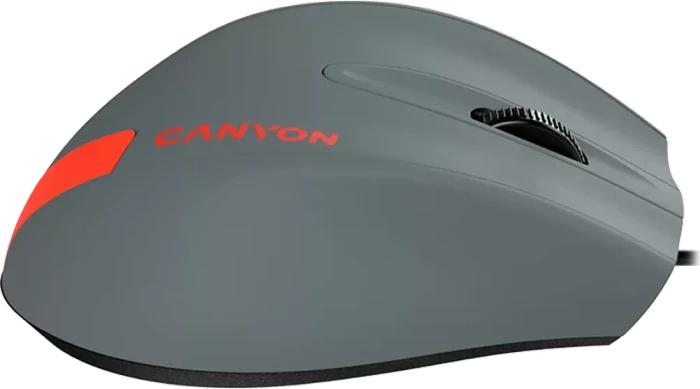 Canyon M-11 Wired Mouse, grau/rot, USB