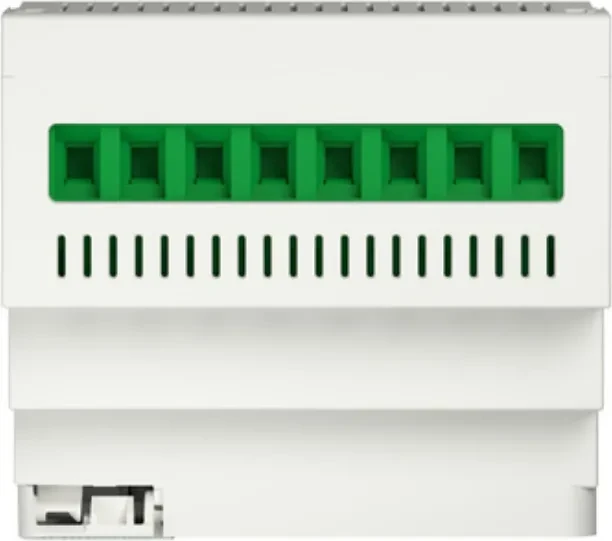 Schneider Electric SpaceLogic KNX Secure Master Schalter/Jalousie 8-fach, 16A, 4TE REG, Schaltaktor