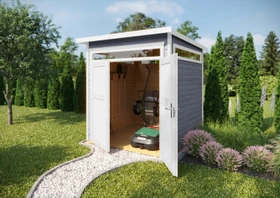 Weka 265 205x209cm Gerätehaus grau