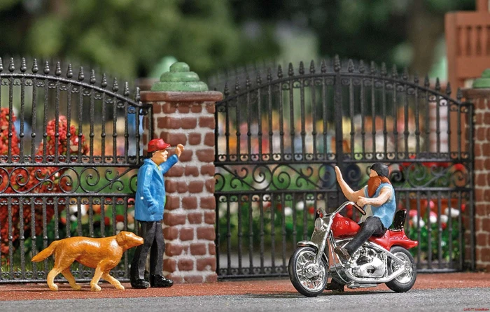 Busch Action Set: US Motorrad mit Biker