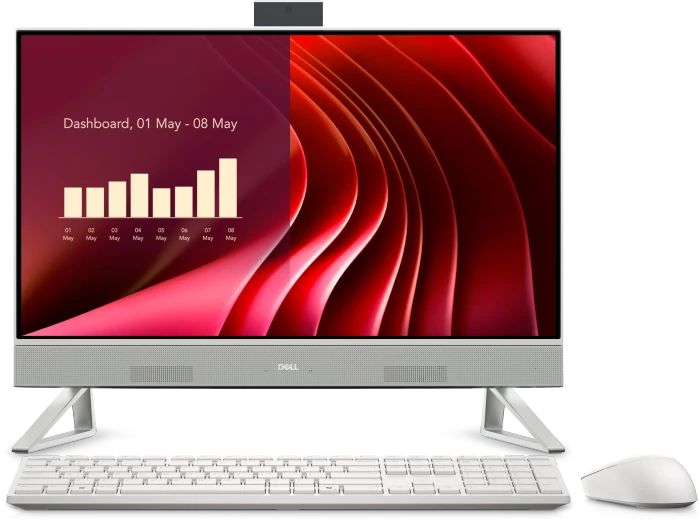 Dell 24 All-in-One EC24250, Pearl White, Core 7 150U, 16GB RAM, 512GB SSD