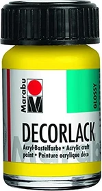 Marabu Decorlack Acryl Acrylfarbe, gelb, 15ml